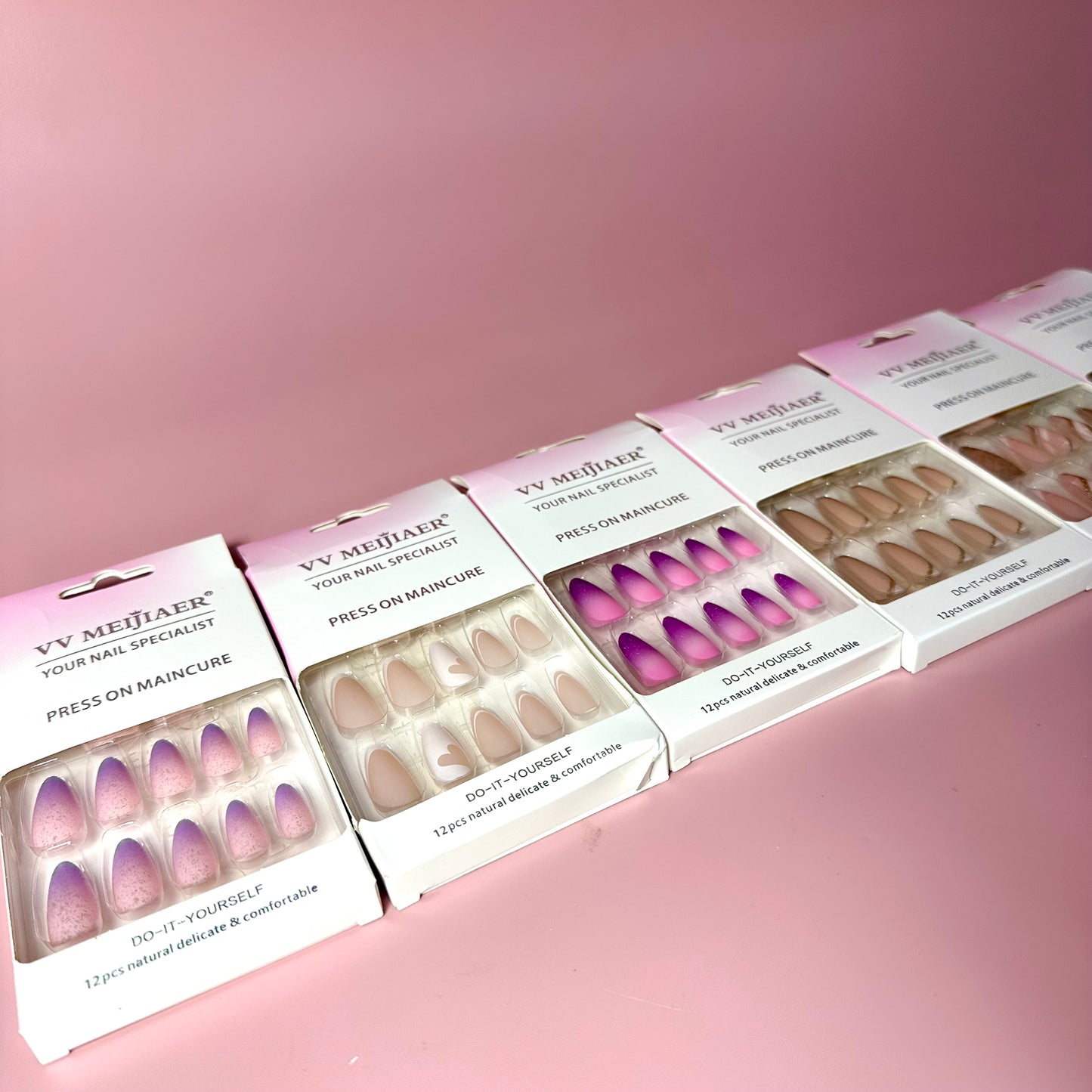 UÑAS POSTIZAS 12pcs REF:MJ-6