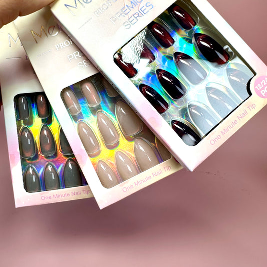 UÑAS POSTIZAS 12pcs OJO DE GATO REF:DS-18