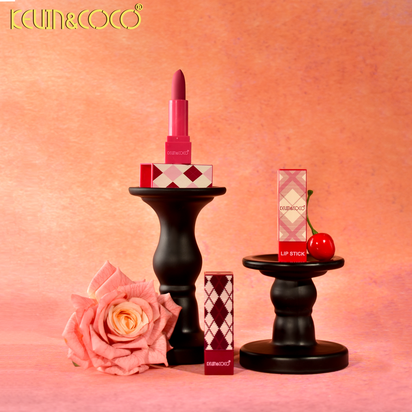 Set de Labial en Barra Vintage 3 Piezas – Kevin&Coco REF:KC1108