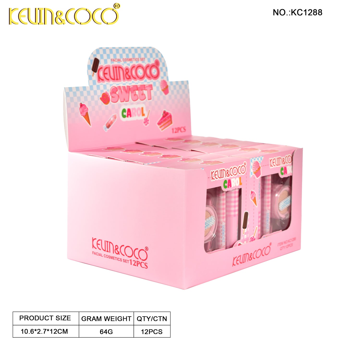Kit de Maquillaje Labios Sweet – Kevin&Coco REF:KC1288