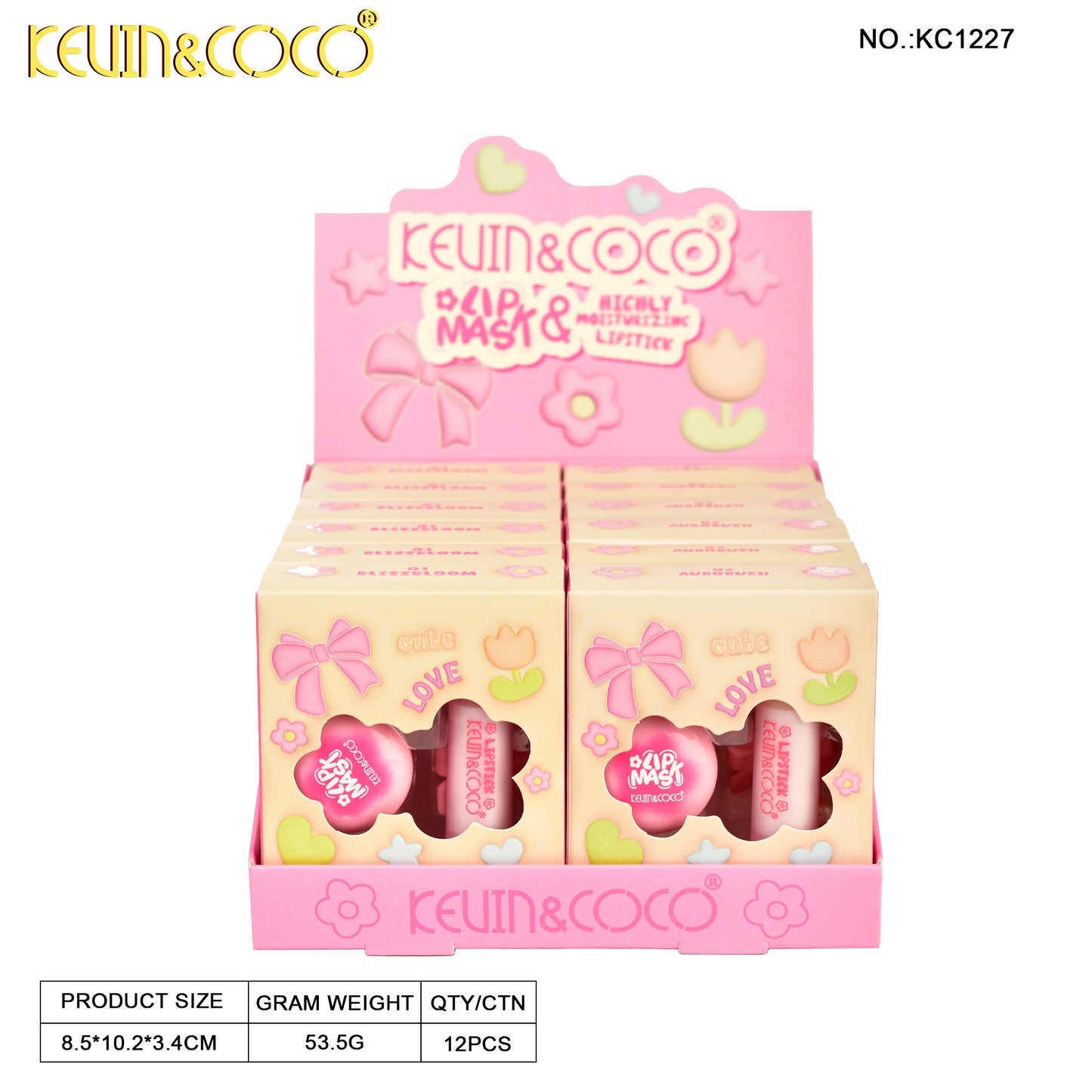 Kit de Cuidado Labios con Llavero KEVIN&COCO REF:KC1227