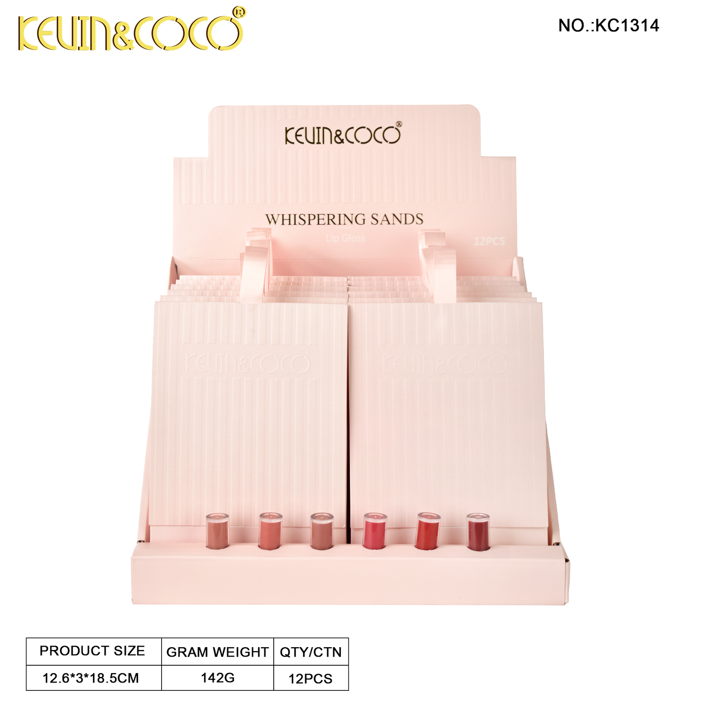 Set de Brillos Labiales Whispering Sands x 6 Tonos REF:KC1314