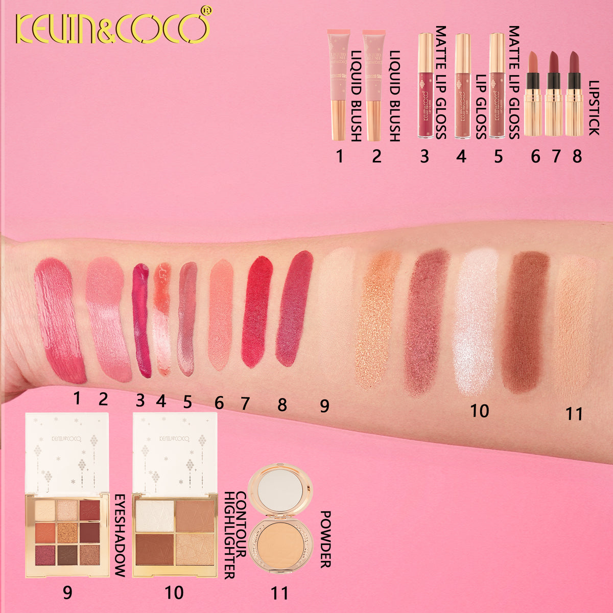 Kit de Maquillaje Bolso kevin&coco REF:KC1773