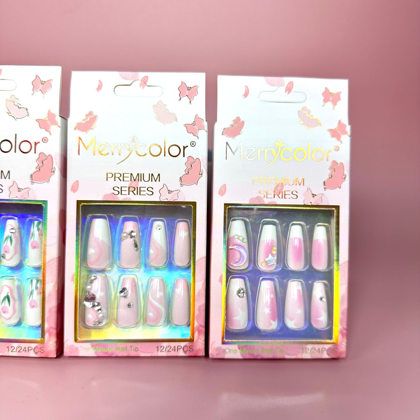 UÑAS POSTIZAS 12pcs REF:DS-27