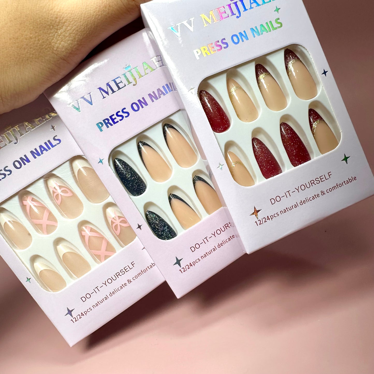 UÑAS POSTIZAS 12PCS REF:MJ-2