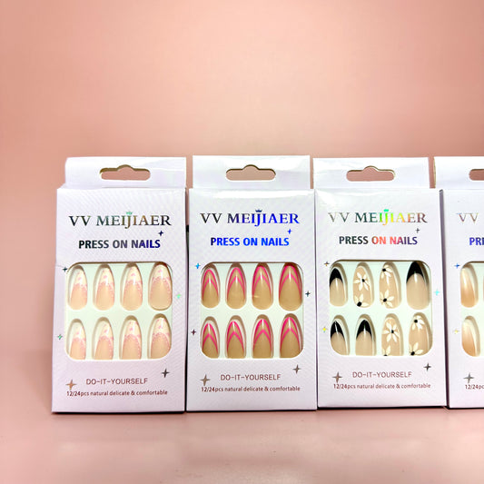 UÑAS POSTIZAS 12PCS REF:MJ-3