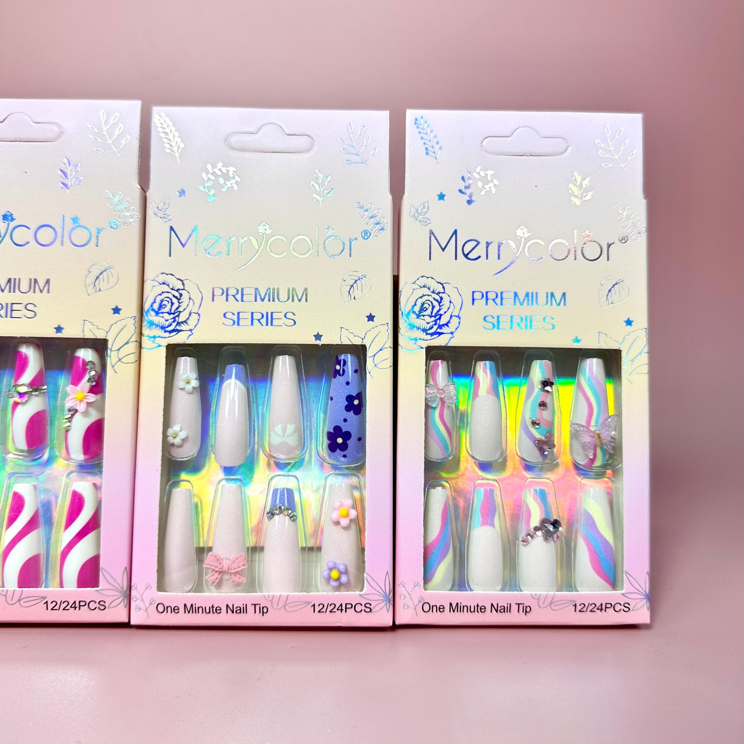 UÑAS POSTIZAS 12pcs REF:DS-25