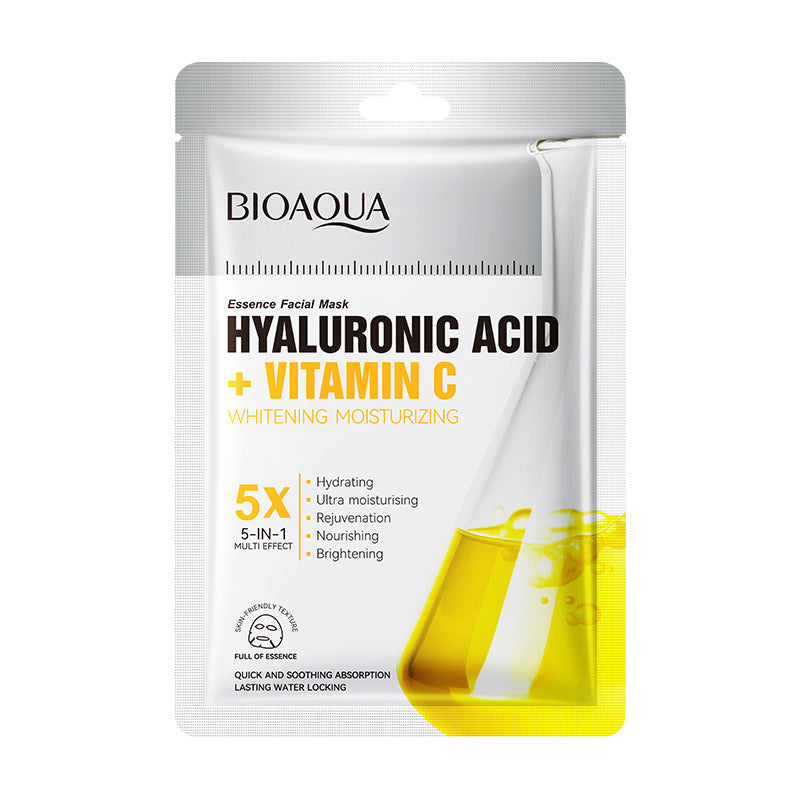 Mascarilla Facial con Ácido Hialurónico y Vitamina C BIOAQUA REF:NO.BQY42323