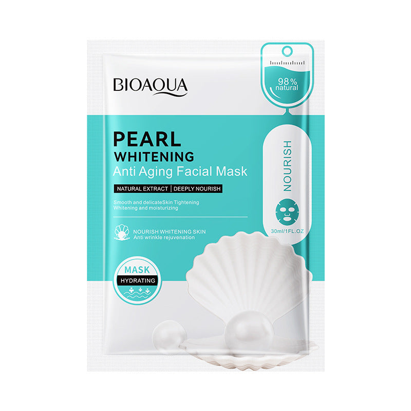 Mascarilla Facial Antiedad Blanqueadora de Perla BIOAQUA REF:NO.BQY80830