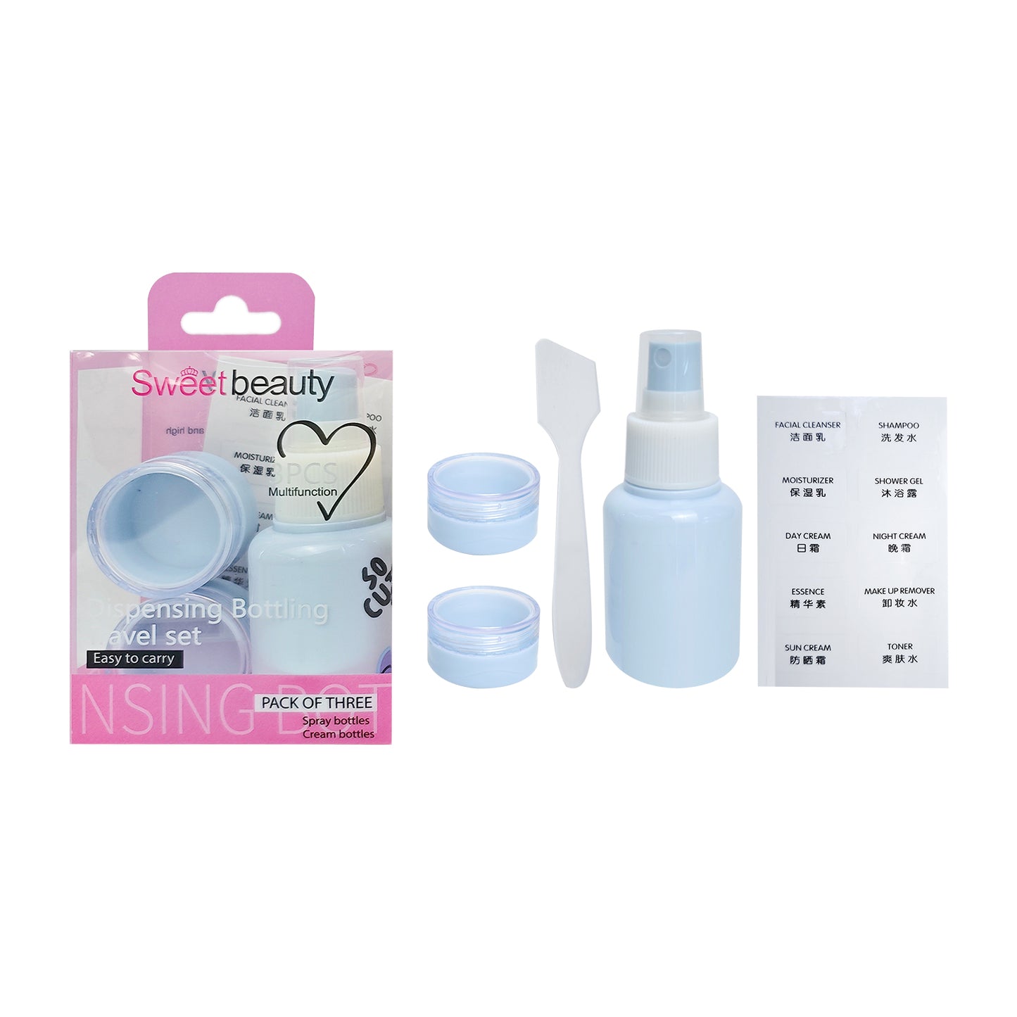 Kit Botellas de viaje *3 REF:BX-2650