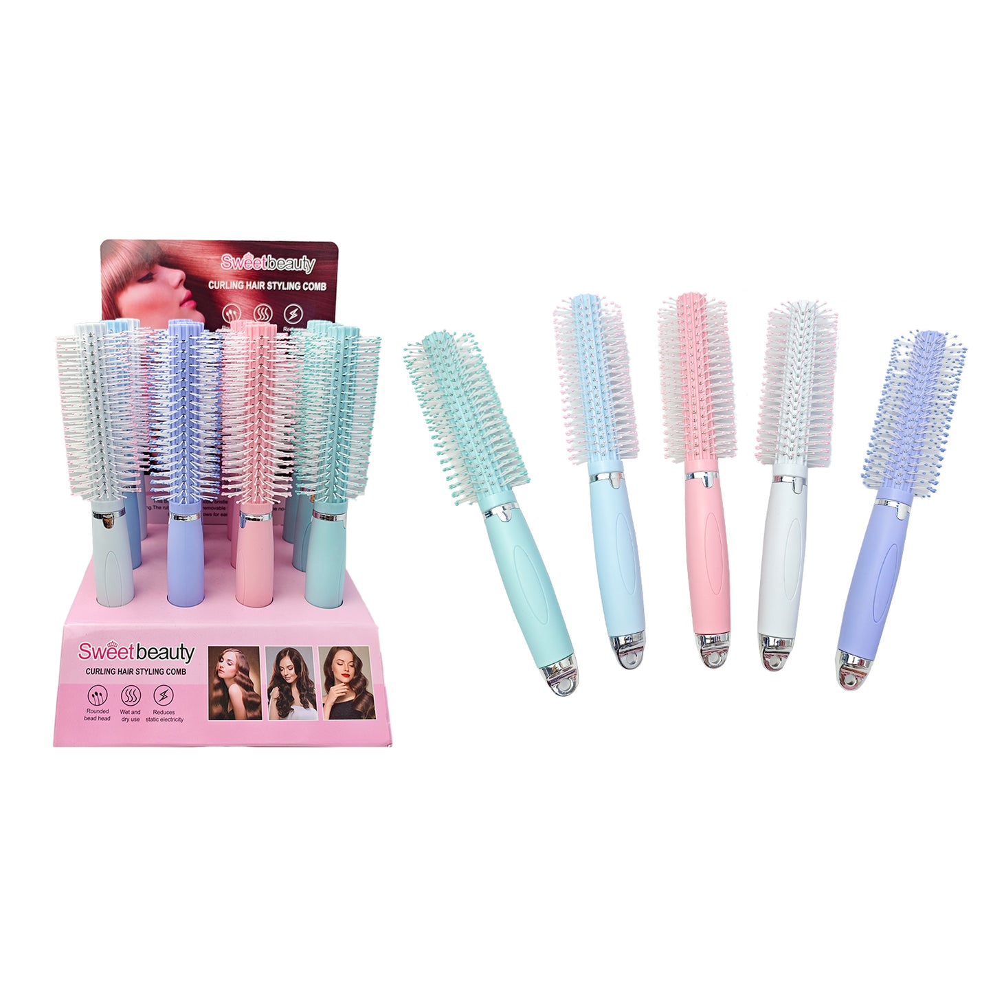 Cepillo de Cabello Redondo REF:BX-3974