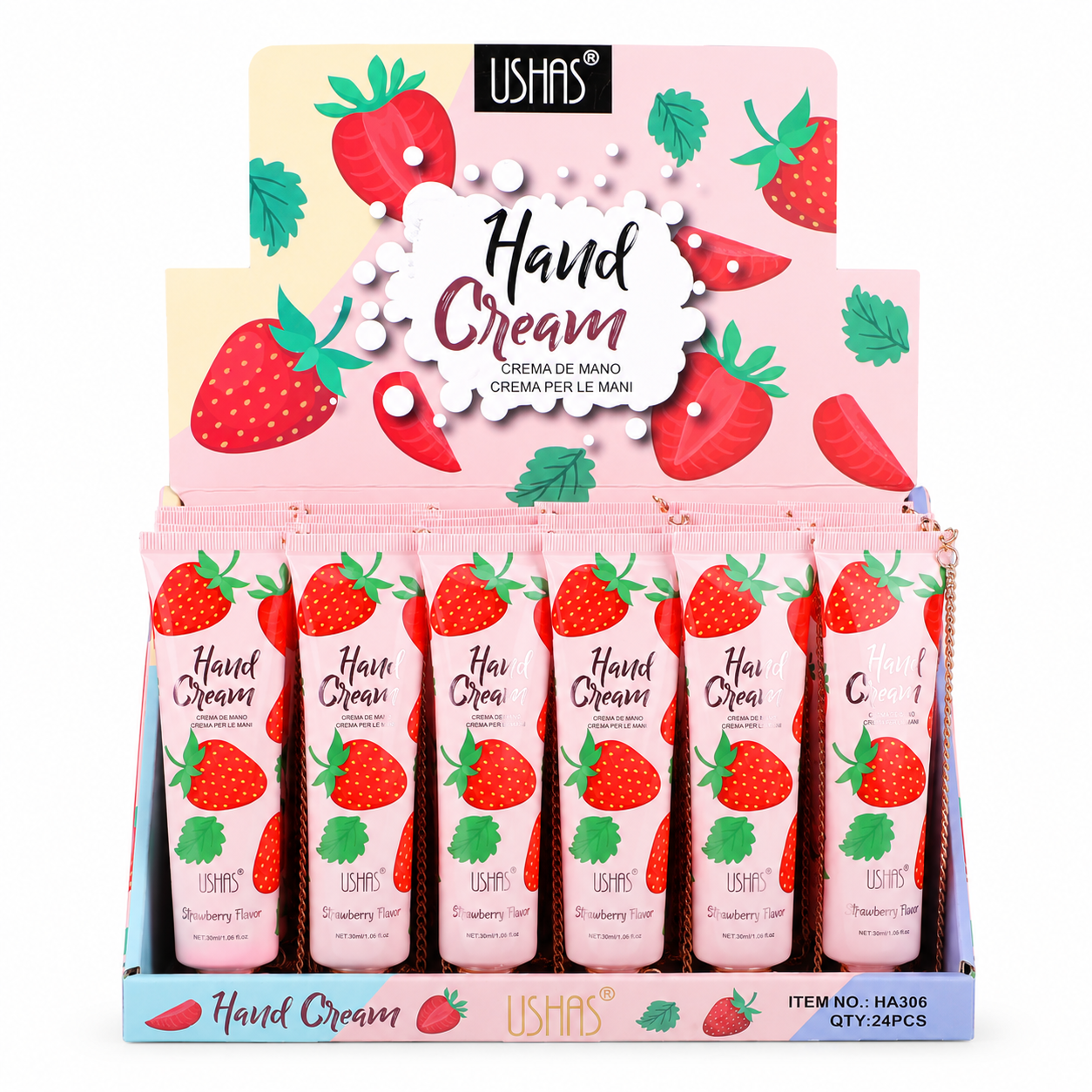 Crema de Manos Strawberry USHAS REF:HA306