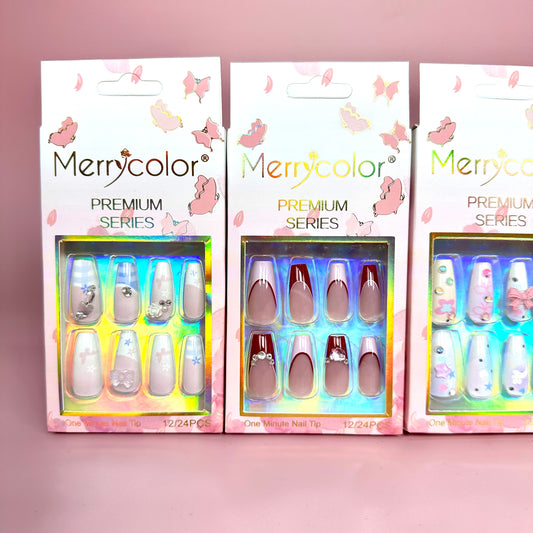 UÑAS POSTIZAS 12pcs REF:DS-27