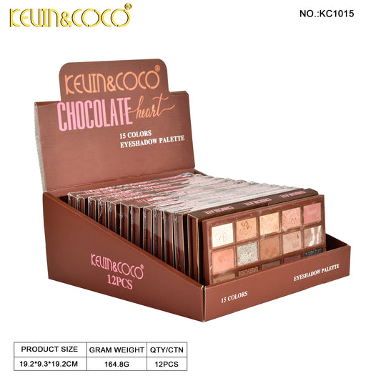 Paleta de Sombras 18 Tonos Chocolate – Kevin&Coco REF:KC1015
