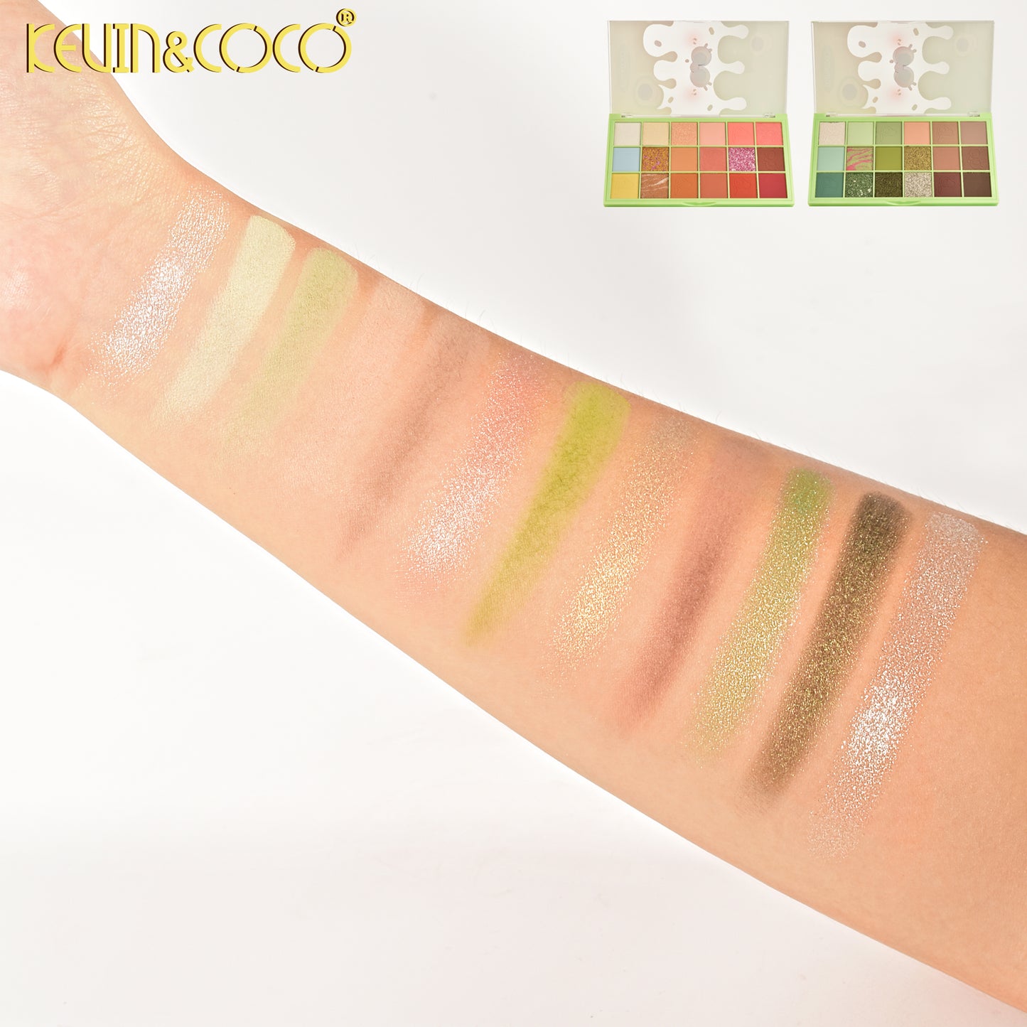 Paleta de Sombras Multicolor con Glitter – Kevin&Coco REF:KC1069