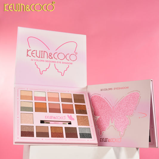 Paleta de Sombras 32 Tonos Mariposa – Kevin&Coco REF:KC1092