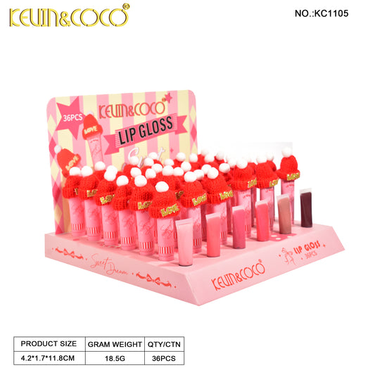 Brillo Labial Gloss Gorro Navidad KEVIN&COCO REF:KC1105
