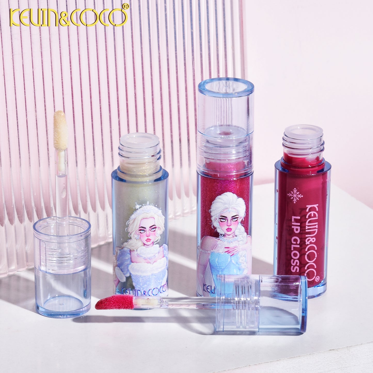 KIT DE MAQUILLAJE LABIAL LIQUIDO + RUBOR BARRA + ILUMINADOR REF: KC244812