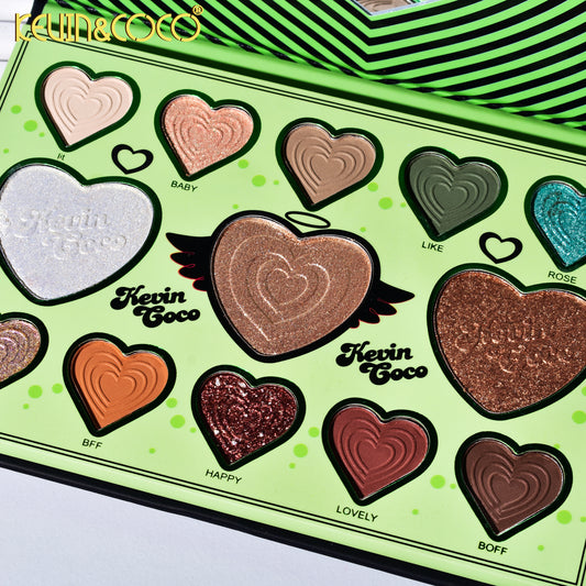 KIT DE MAQUILLAJE SOMBRA DE OJOS + ILUMINADOR REF: KC245321