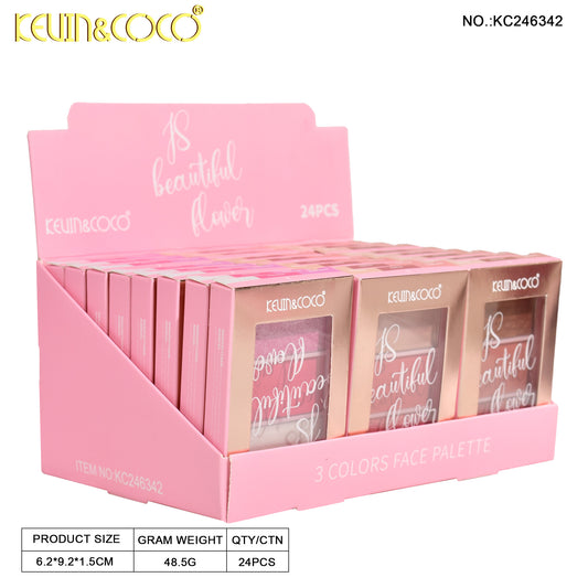 PALETA DE RUBOR 3 TONOS REF:KC246342