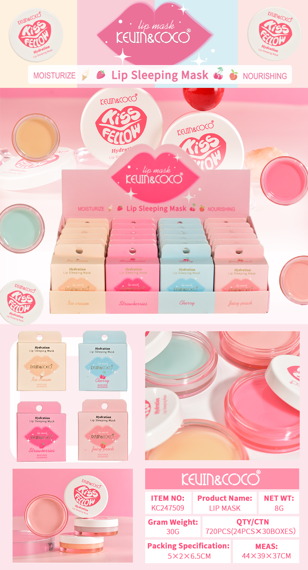 MASCARILLA HIDRATANTE LABIAL KEVIN&COCO REF:KC247509