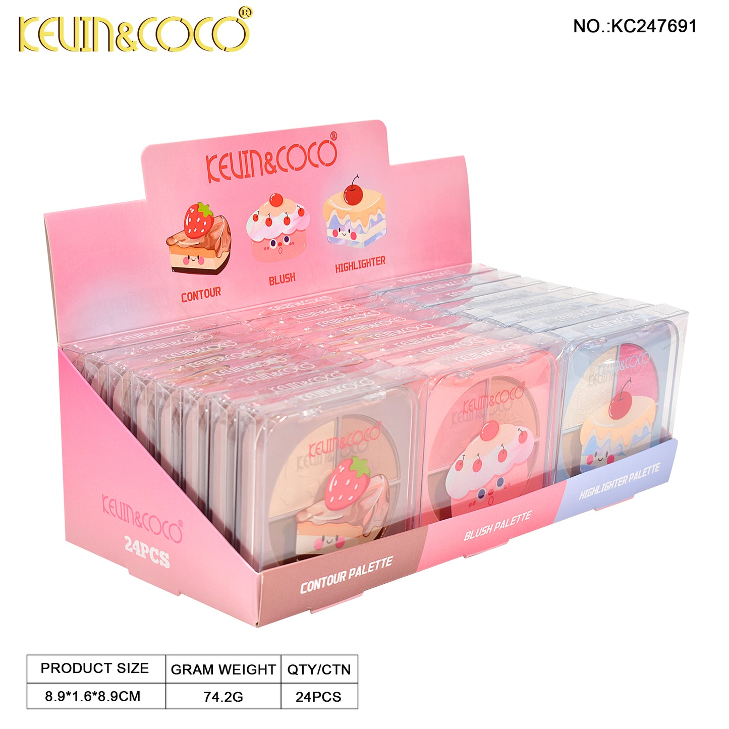 PALETA DE MAQUILLAJE KEVIN&COCO REF:KC247691