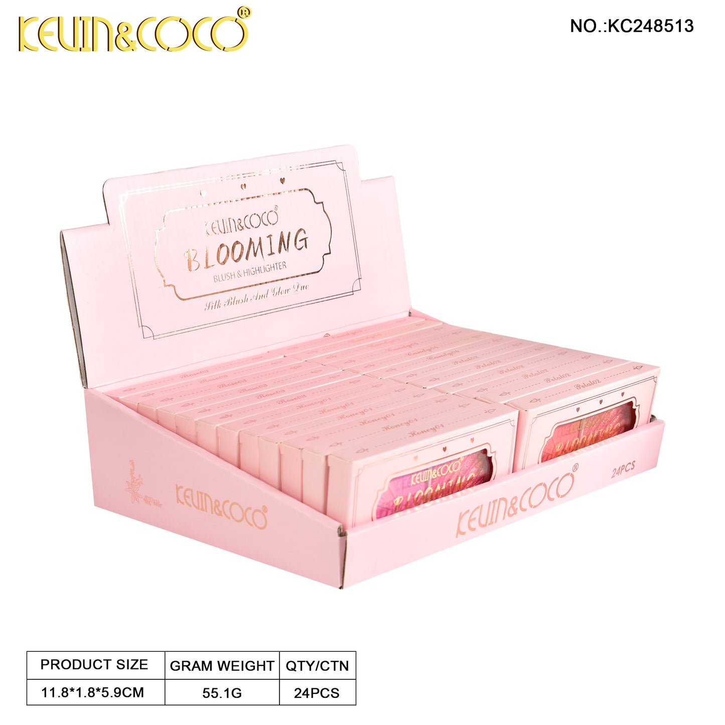 KIT ILUMINADOR Y RUBOR KEVIN&COCO REF:KC248513