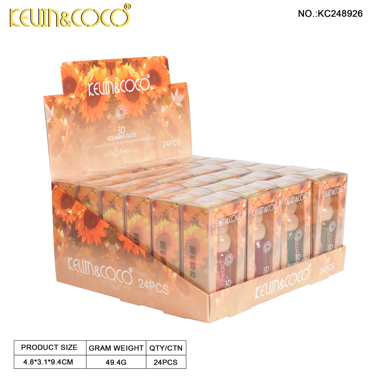 BRILLO LABIAL LIQUIDO 3D KEVIN&COCO REF:KC248926