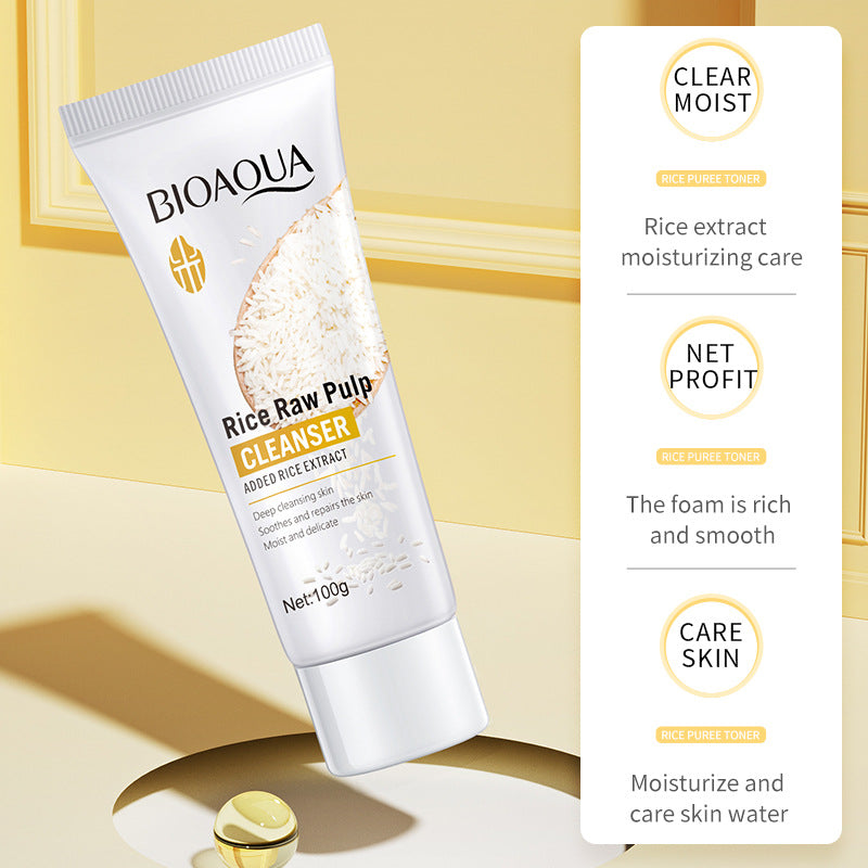 Limpiador Facial Rice Raw Pulp BIOAQUA REF:NO.BQY41005