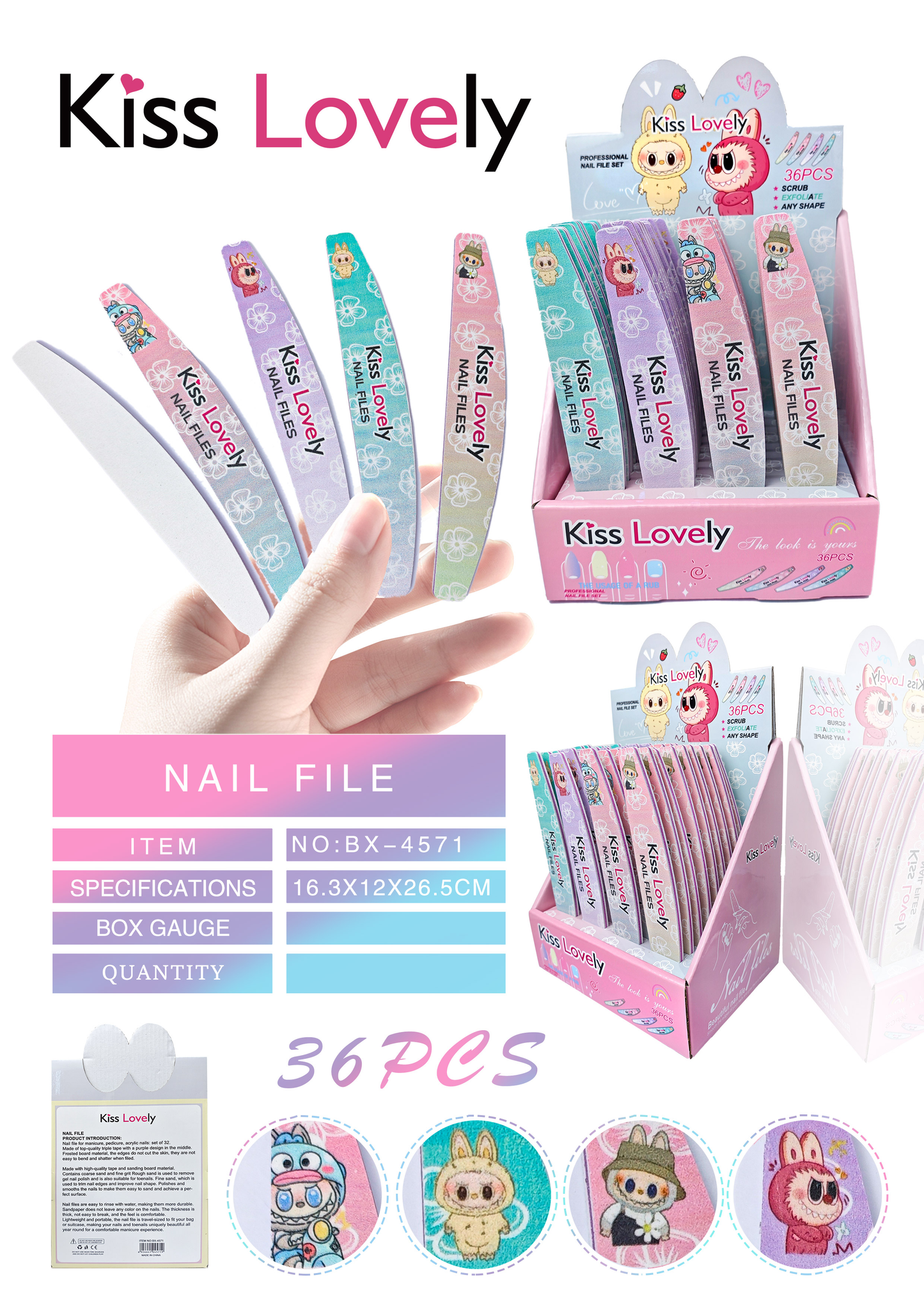 Lima de Uñas Kiss Lovely REF:BX-4571