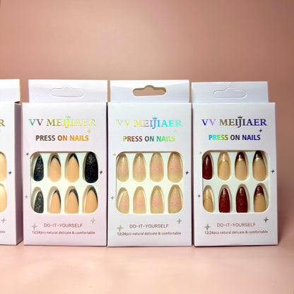 UÑAS POSTIZAS 12PCS REF:MJ-2