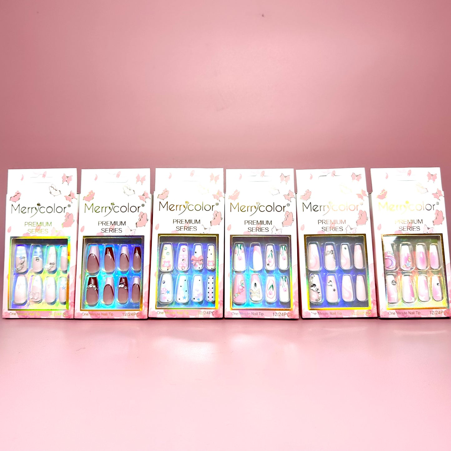 UÑAS POSTIZAS 12pcs REF:DS-27