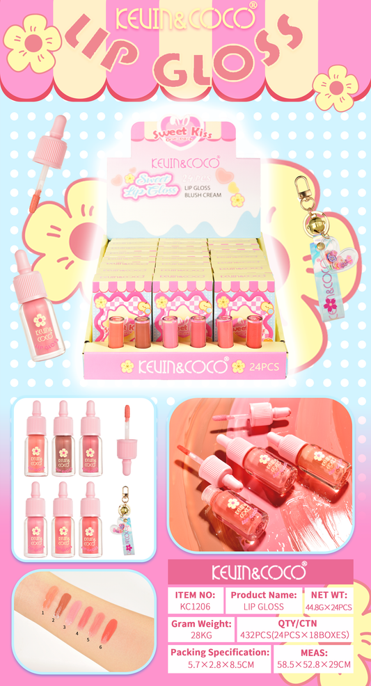 Labial Liquido con Llavero– Kevin&Coco REF:KC1206