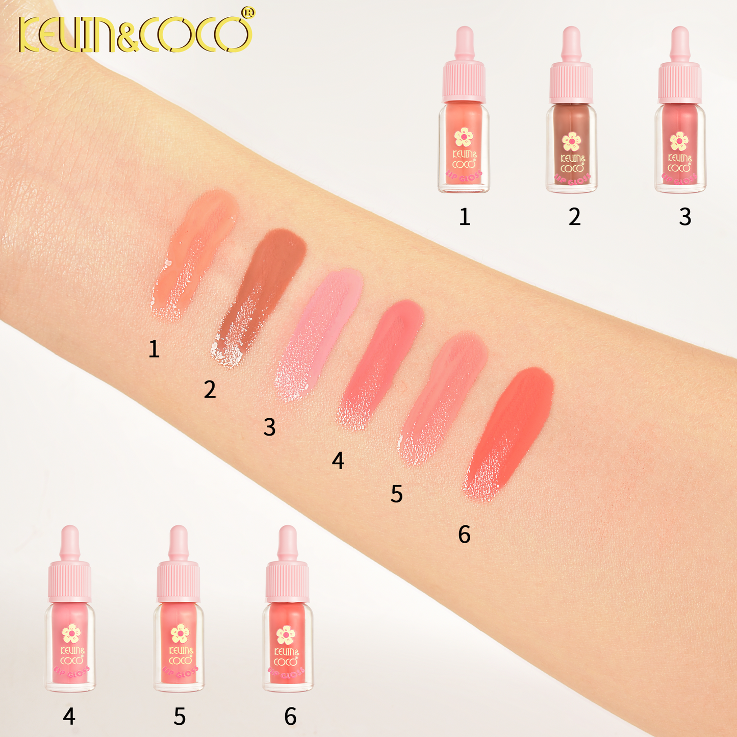 Labial Liquido y rubor  con Llavero– Kevin&Coco REF:KC1206