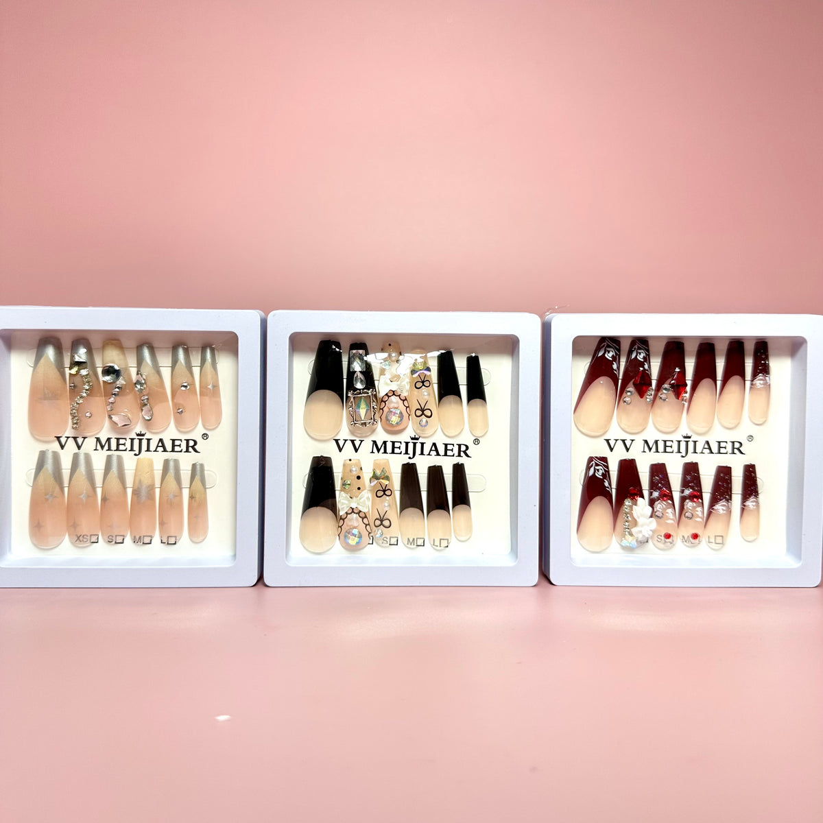 UÑAS POSTIZAS 12PCS REF:MJ-7