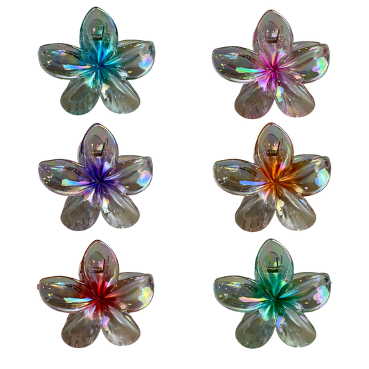 Pinza para cabello flor multicolor REF:JWS-3689