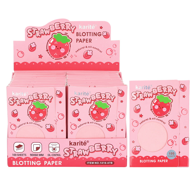 Papel absorbente de grasa Strawberry karite REF:1416-47B