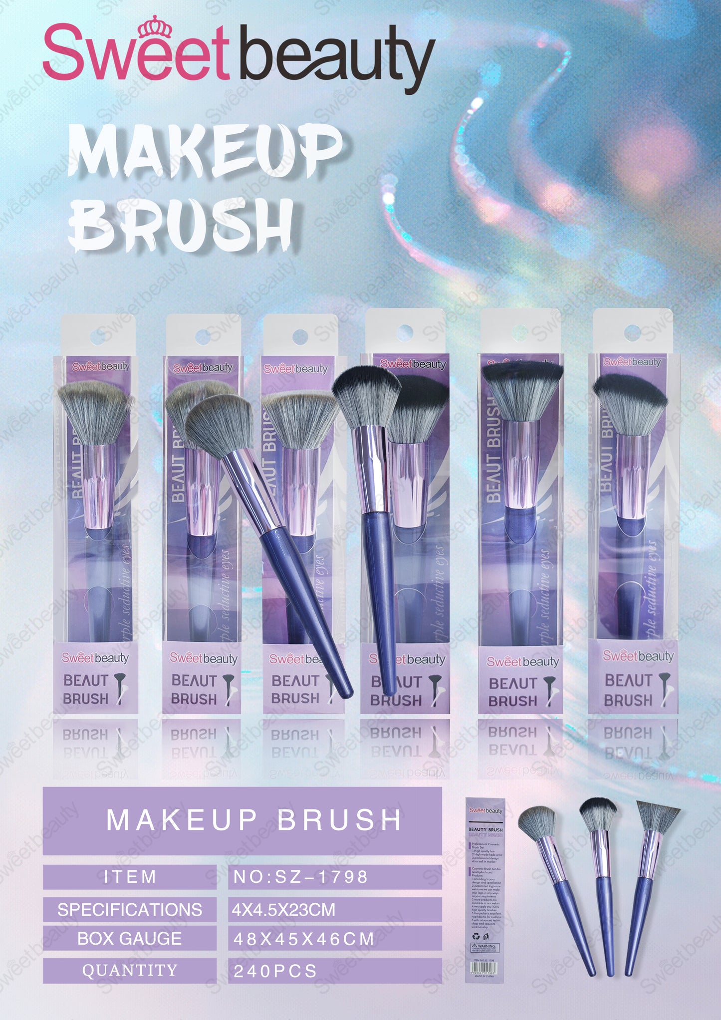 Brocha de Maquillaje Individual Sweetbeauty REF:SZ-1798