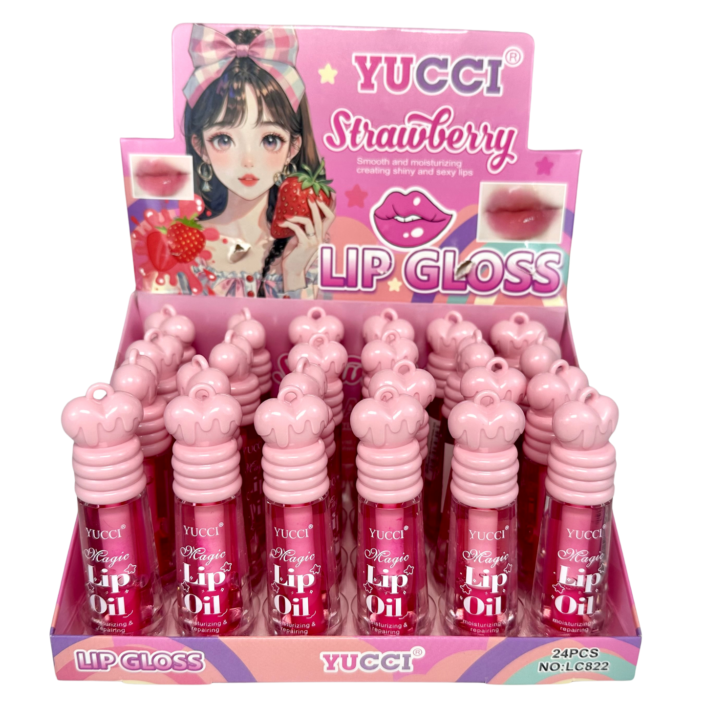 Lip Gloss Strawberry YUCCI REF:LC822