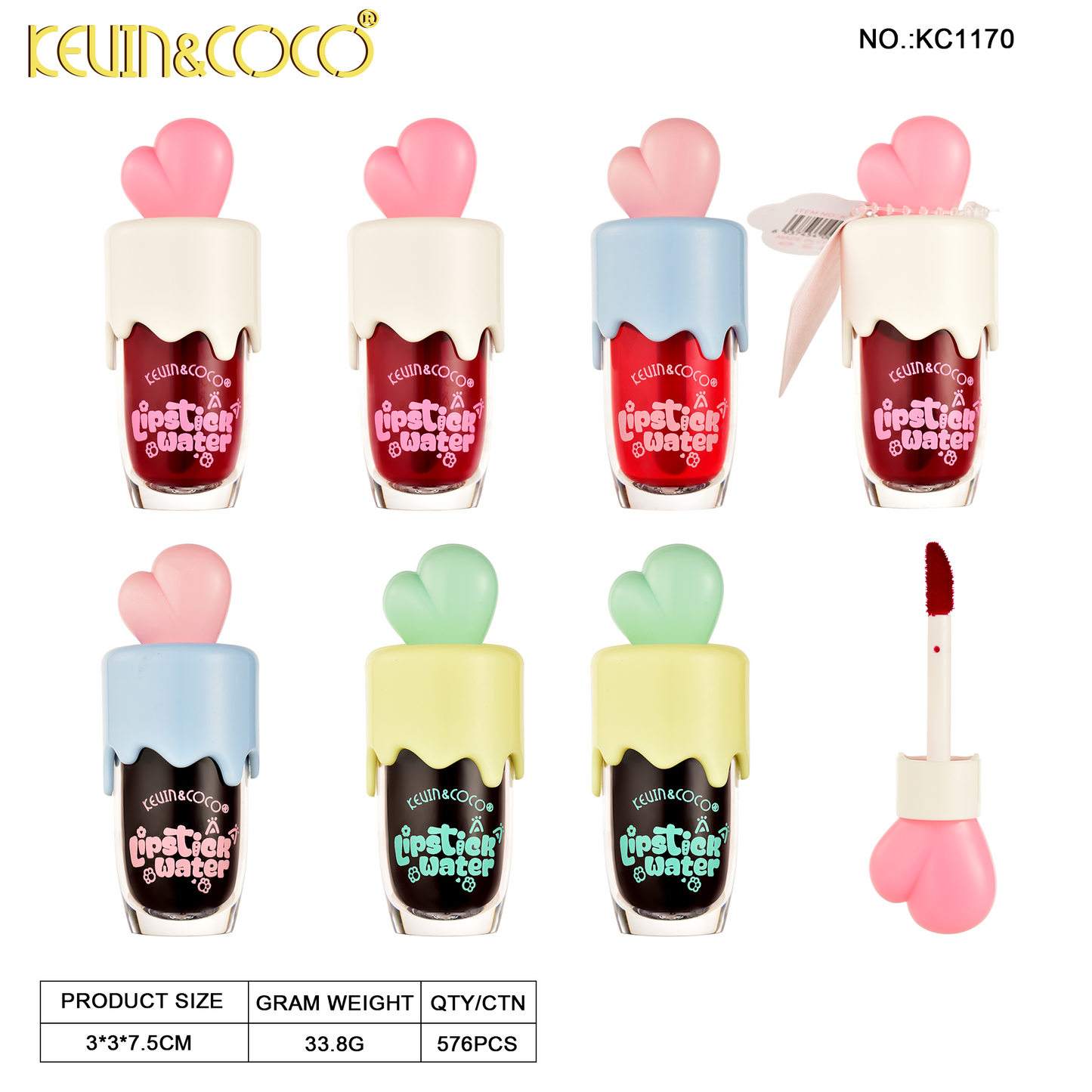 Tinta Labial Diseño Corazón – Kevin&Coco REF:KC1170