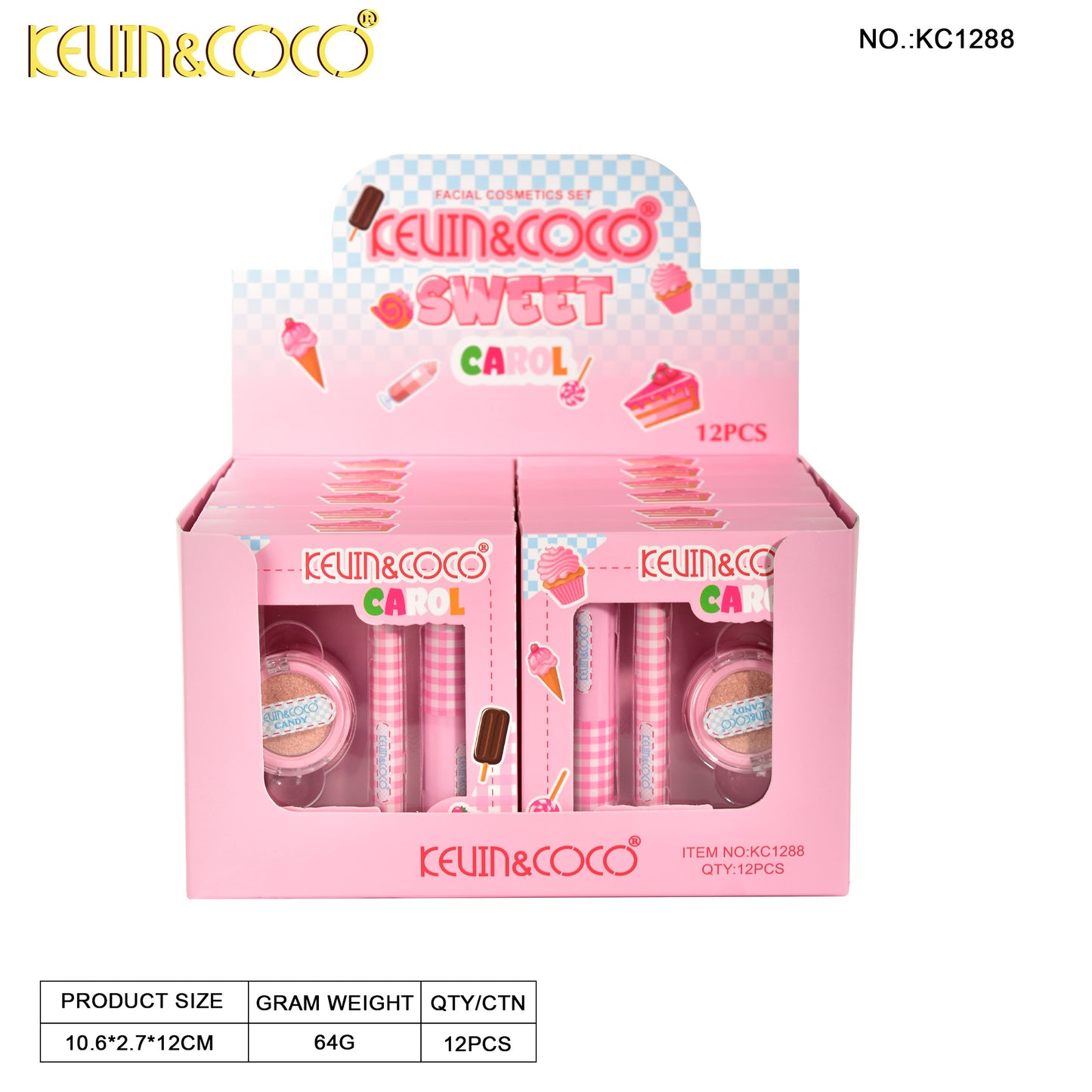 Kit de Maquillaje Labios Sweet – Kevin&Coco REF:KC1288