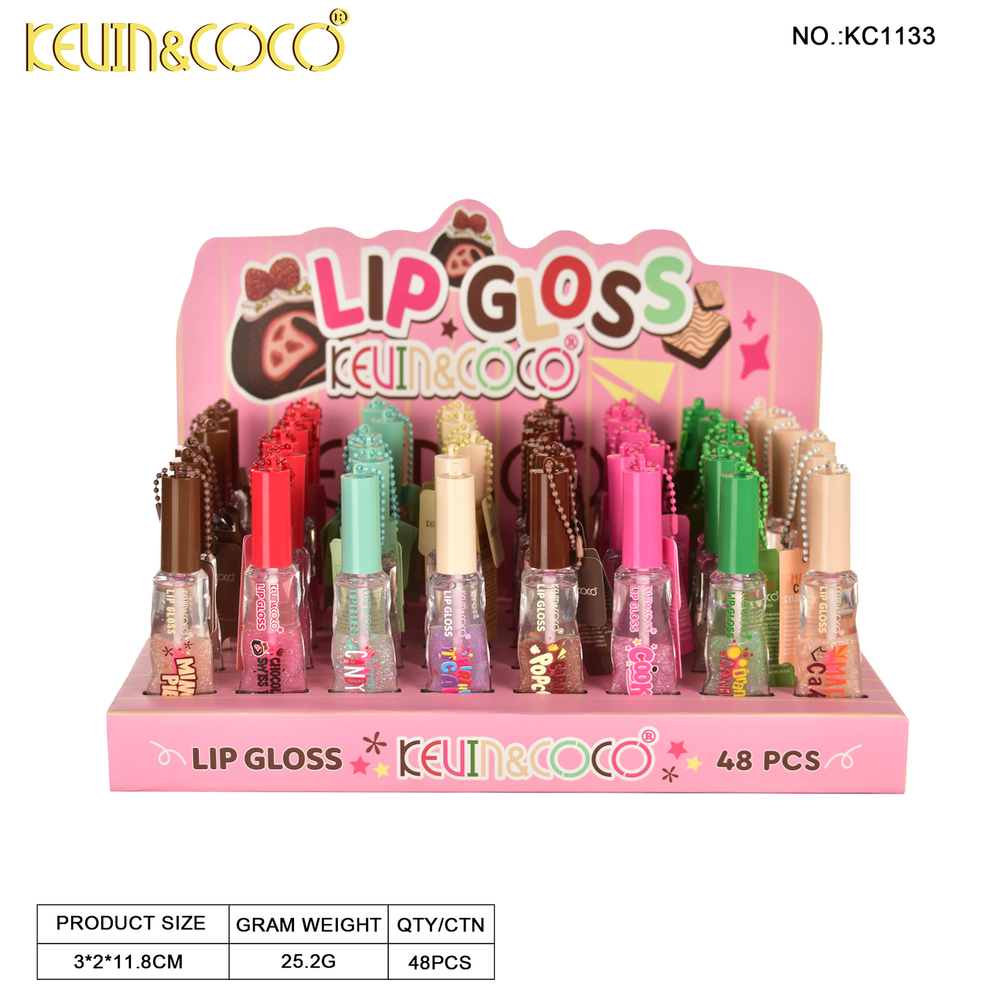 Labial Liquido con Llavero KEVIN&COCO REF:KC1133