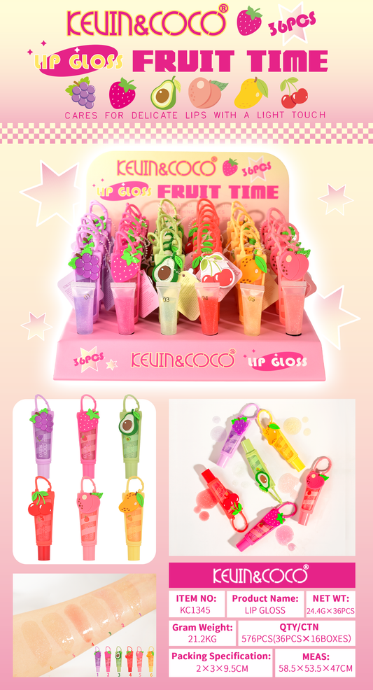 Brillo Labial Diseño Frutas – Kevin&Coco REF:KC1345