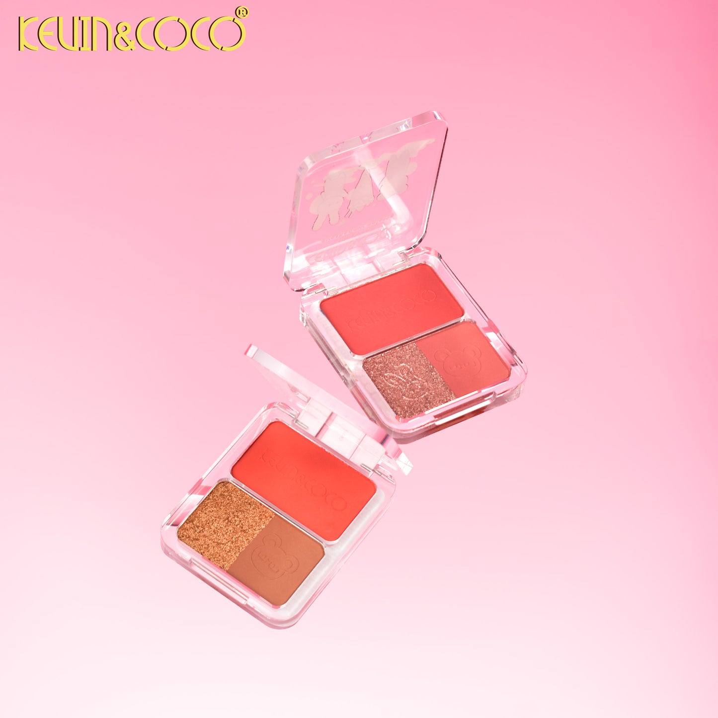 Paleta de Sombras y Rubor Dúo KEVIN&COCO REF:KC1224