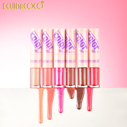 Labial Dúo 2 en 1 Barra y Brillo KEVIN&COCO REF:KC1394