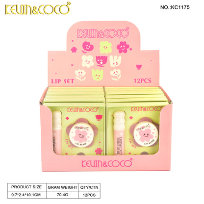 Dúo de Cuidado Labios Flower KEVIN&COCO REF:KC1175