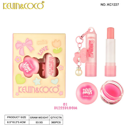 Kit de Cuidado Labios con Llavero KEVIN&COCO REF:KC1227