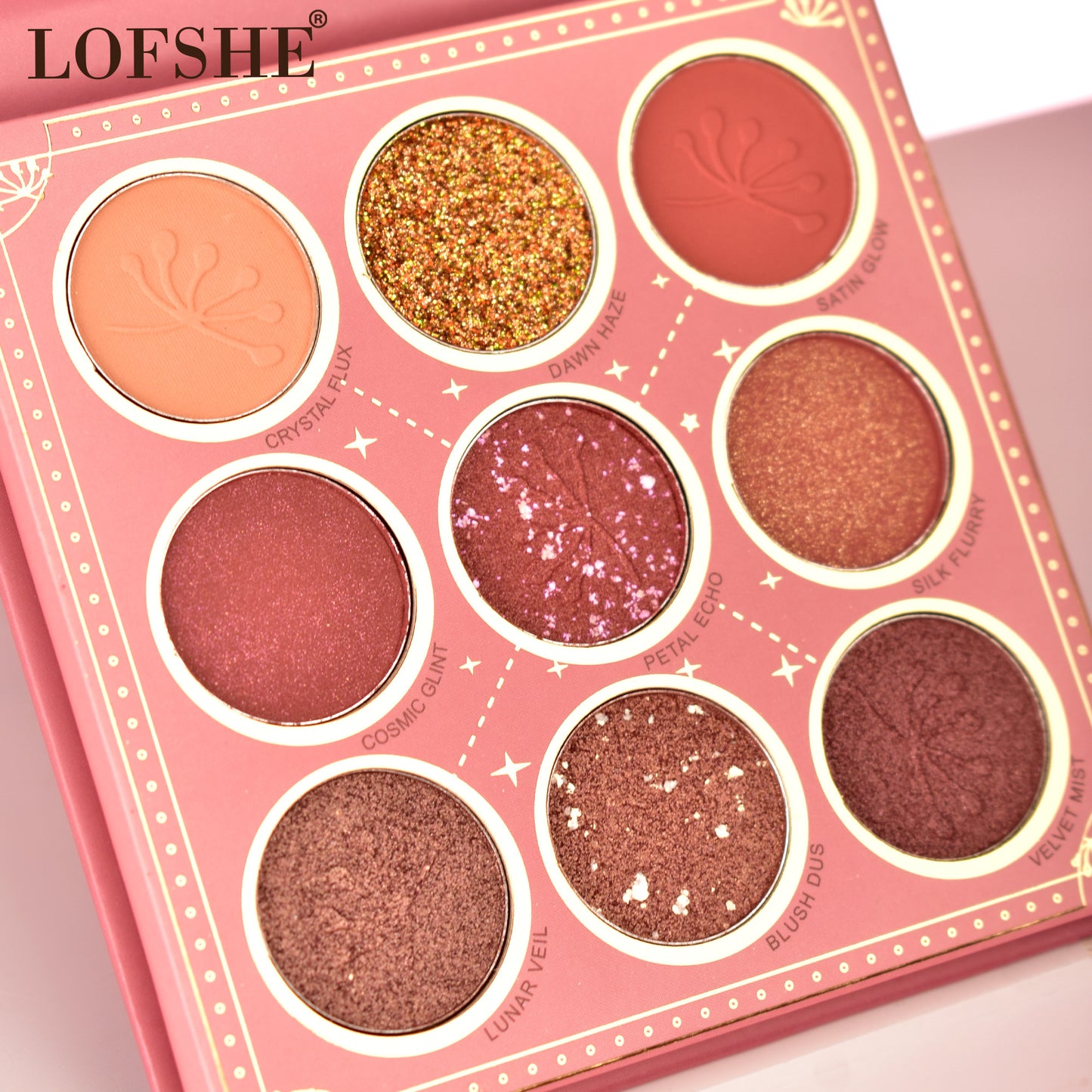 Paleta de Sombras 9 Tonos Love Freedom LOFSHE REF:LF1398