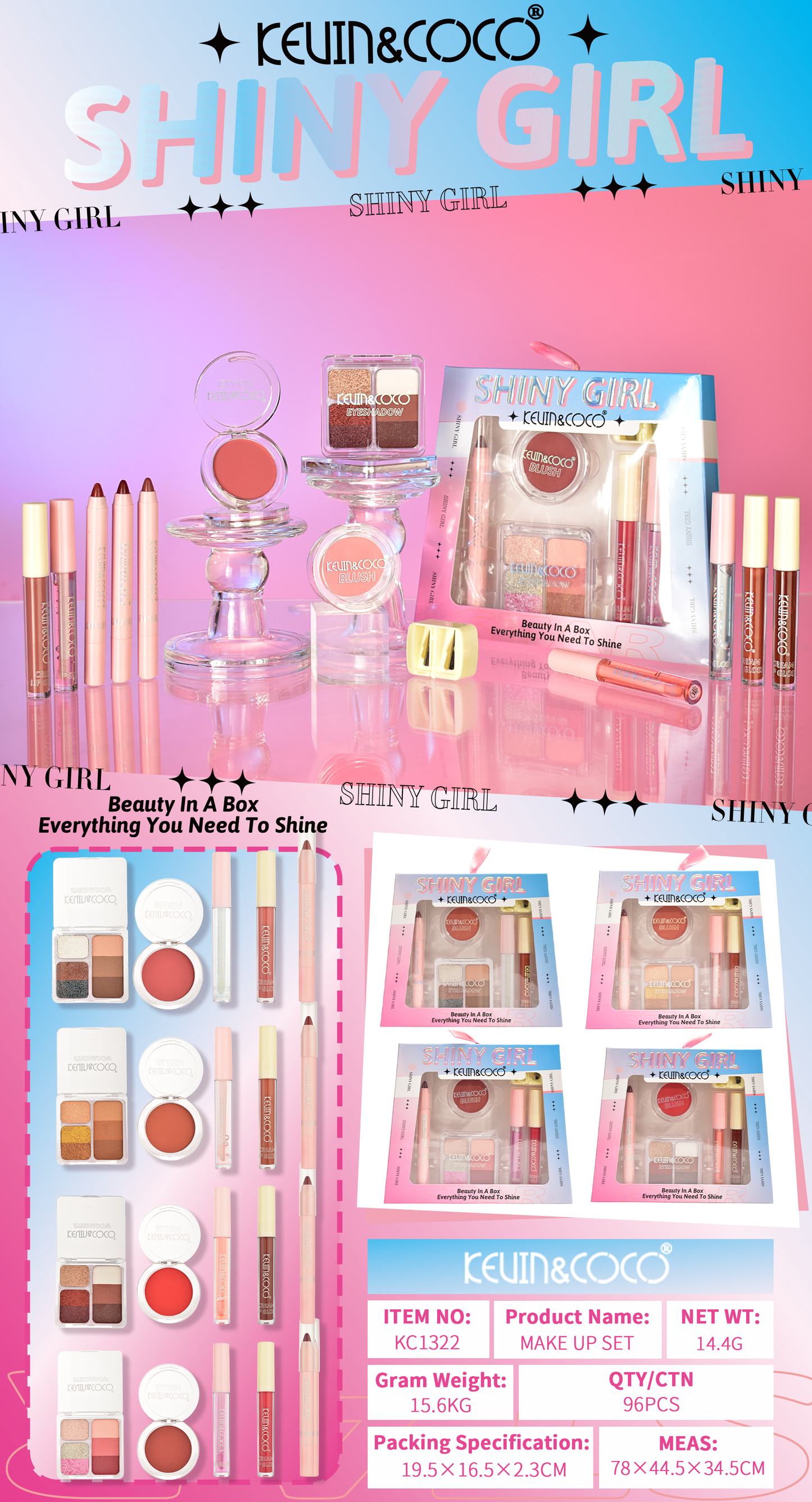 KIT DE MAQUILLAJE REF:KC1322
