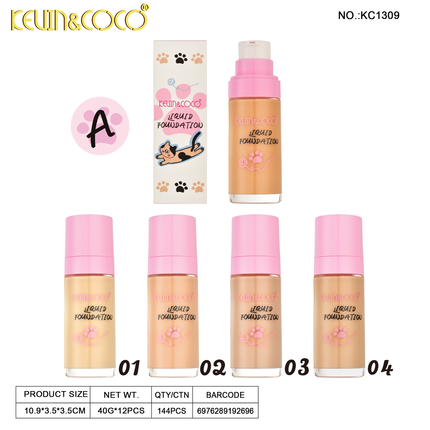 Base liquida Dulip KEVIN&COCO REF: KC1309-A